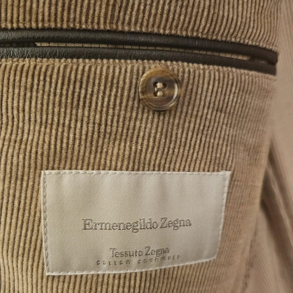 Ermenegildo Zegna  corduroy blazer size L, 52 it in cotton and cashemire - Picture 2 of 10